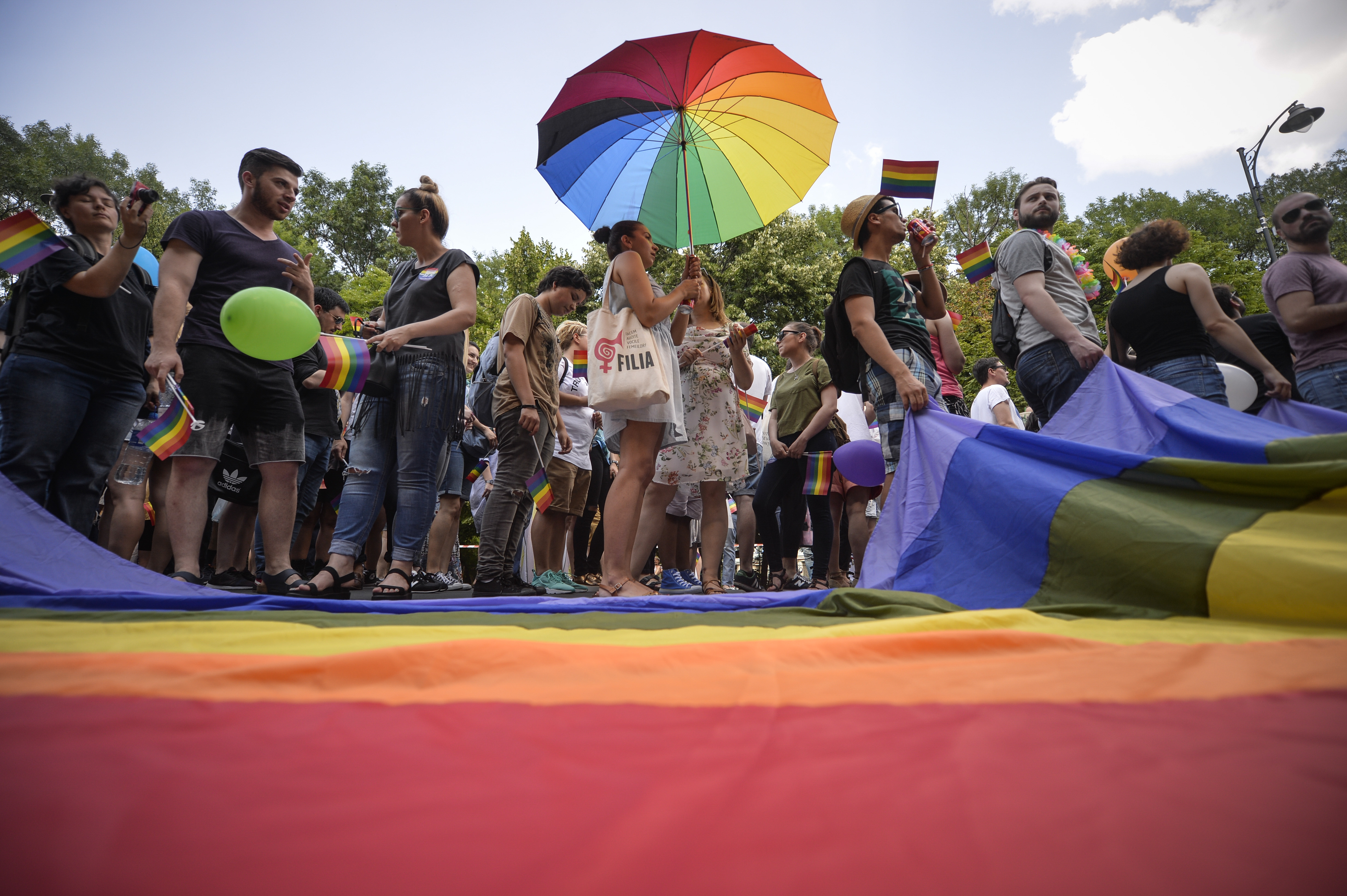 Bucurie într-un CLUB DE GAY din Bucureşti, după eşecul Referendumului. Nu  există familie tradiţională, tradiţional este porcul