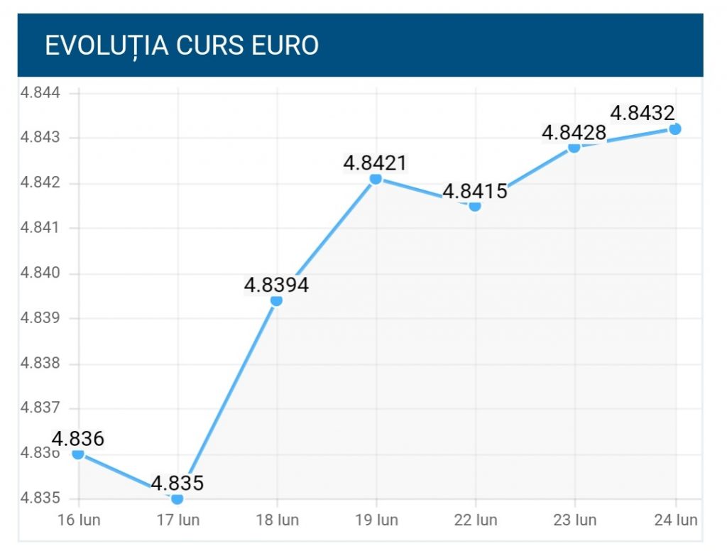 Curs Valutar Bnr 24 Iunie Euro A Crescut Ajungand La Valoarea De 4 8432 Lei Gramul De Aur A Crescut Spectaculos