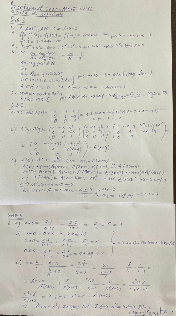 BAC 2022 | Cum se rezolvă subiecte de azi de la matematică, de la Bacalaureat / Sursa: EduPedu.ro