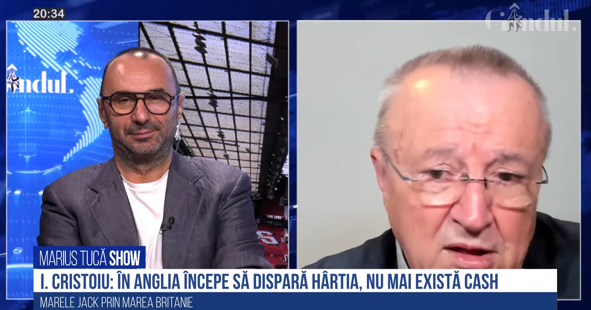 Ion Cristoiu: “In Inghilterra la carta comincia a scomparire, non ci sono più contanti.  Mi è sembrata, rispetto alla Germania, rispetto all’Italia, un’operazione molto più educata” Ion Cristoiu ha parlato delle tendenze attuali in Gran Bretagna