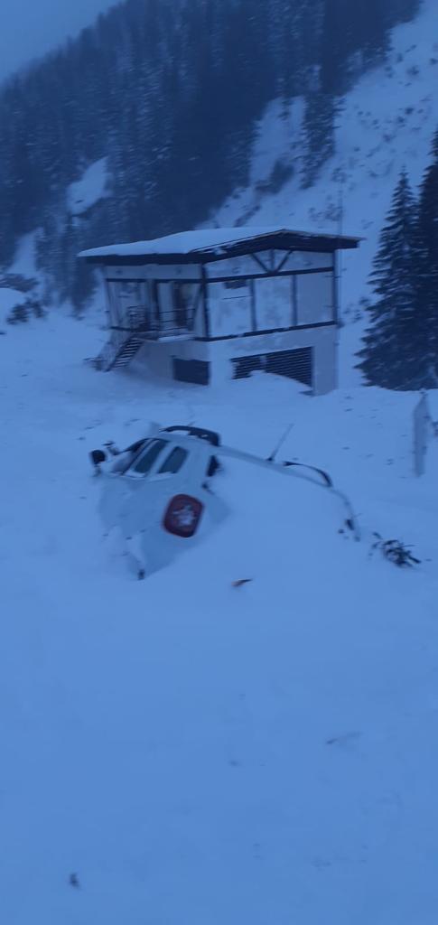 Avalanșă de mari dimensiuni în Munții Făgăraș. / Sursa foto: GÂNDUL