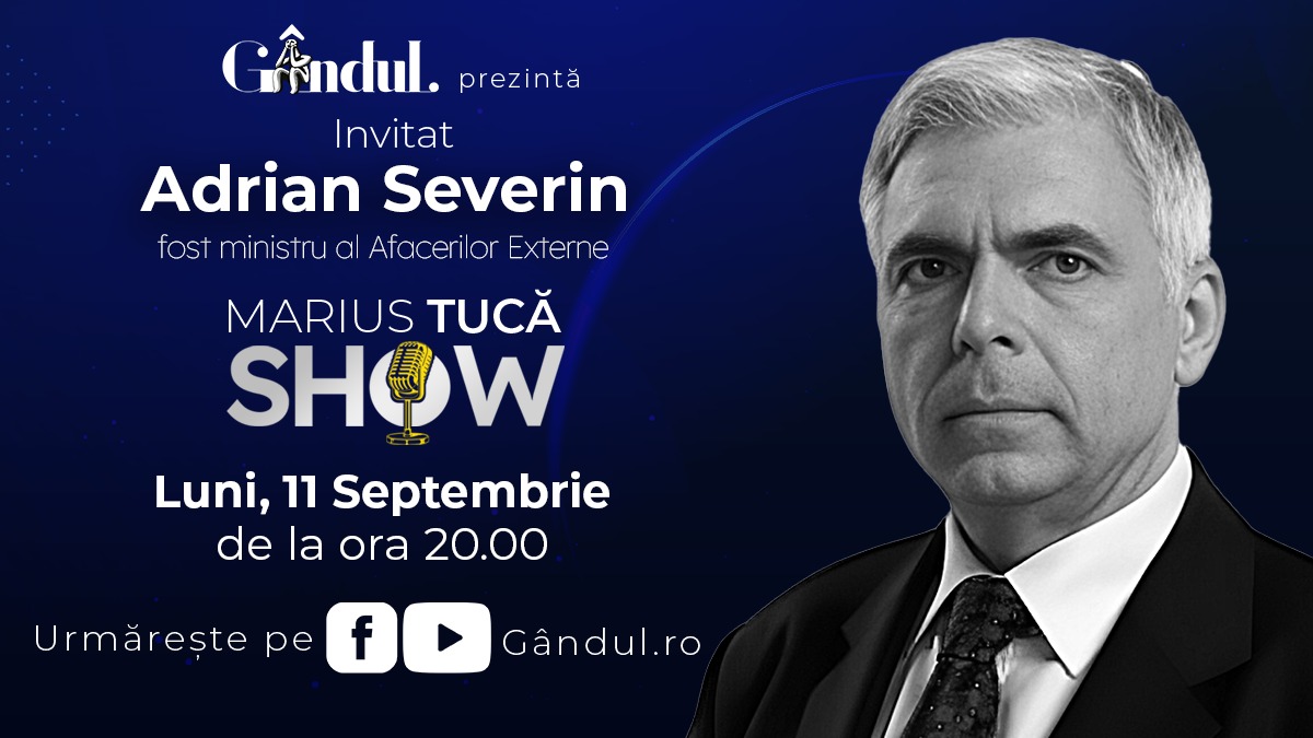 Marius Tucă Show începe luni 11 septembrie de la ora 20 00 live pe