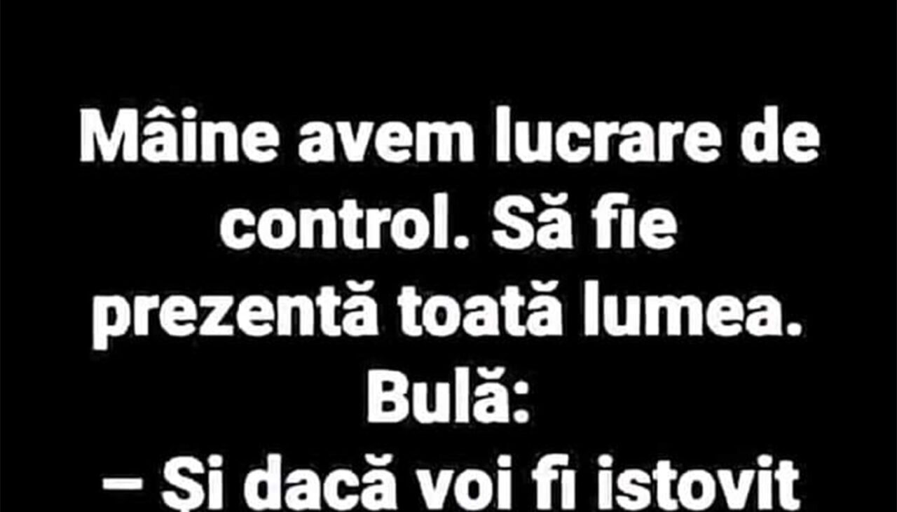 BANC | Bulă e anunțat că mâine va da lucrare de control