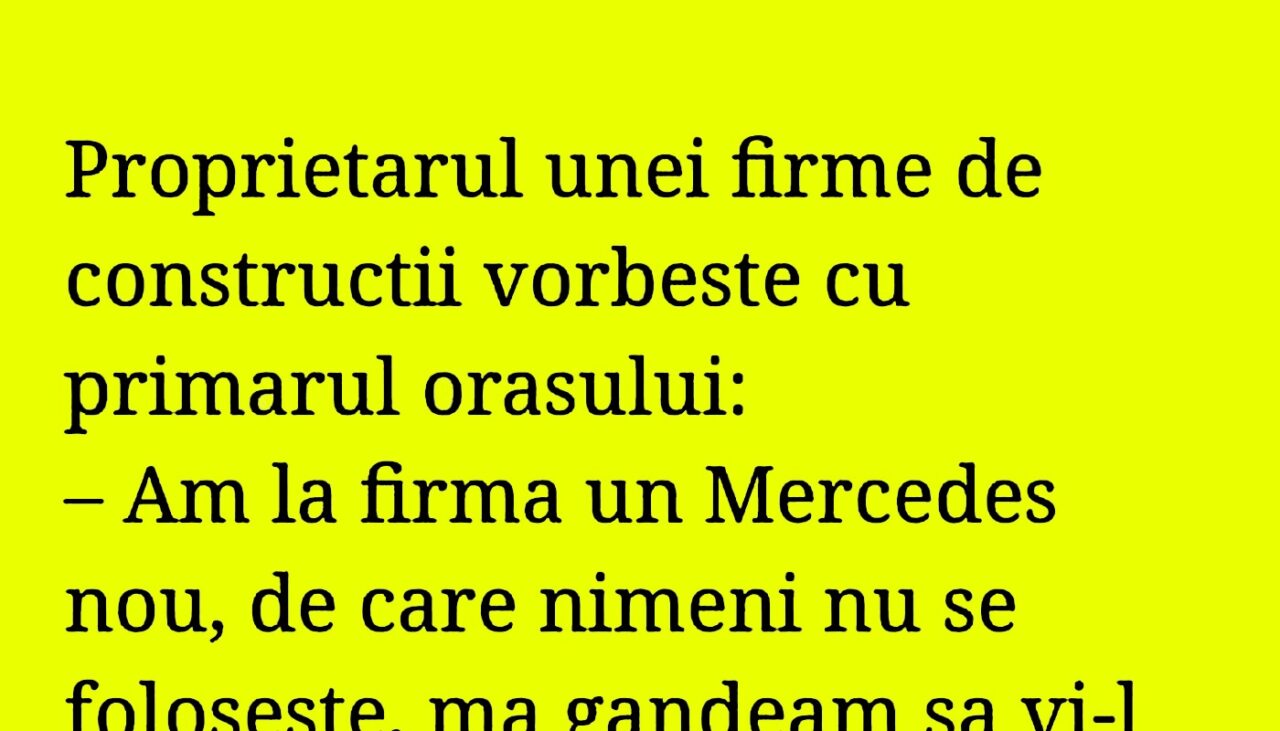 BANCUL ZILEI | Proprietarul unei firme de construcții vorbește cu primarul orașului