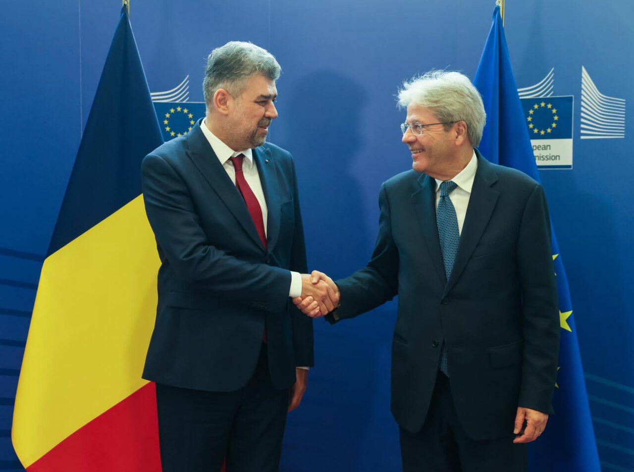 Marcel Ciolacu a discutat cu Paolo Gentiloni și Adina Vălean despre noile măsuri fiscal-bugetare/ Ce spun Comisarii europeni?