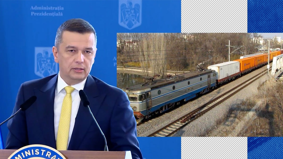 VIDEO | Decarbonizarea sectorului de transporturi se va baza pe migrarea transportului rutier către calea ferată sau navală, anunță Sorin Grindeanu