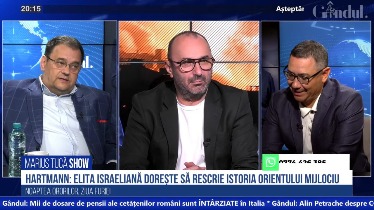 POLL Marius Tucă Show: „Care a fost principalul scop al vizitei liderului american Joe Biden în Israel?”. Vezi cele patru variante de răspuns