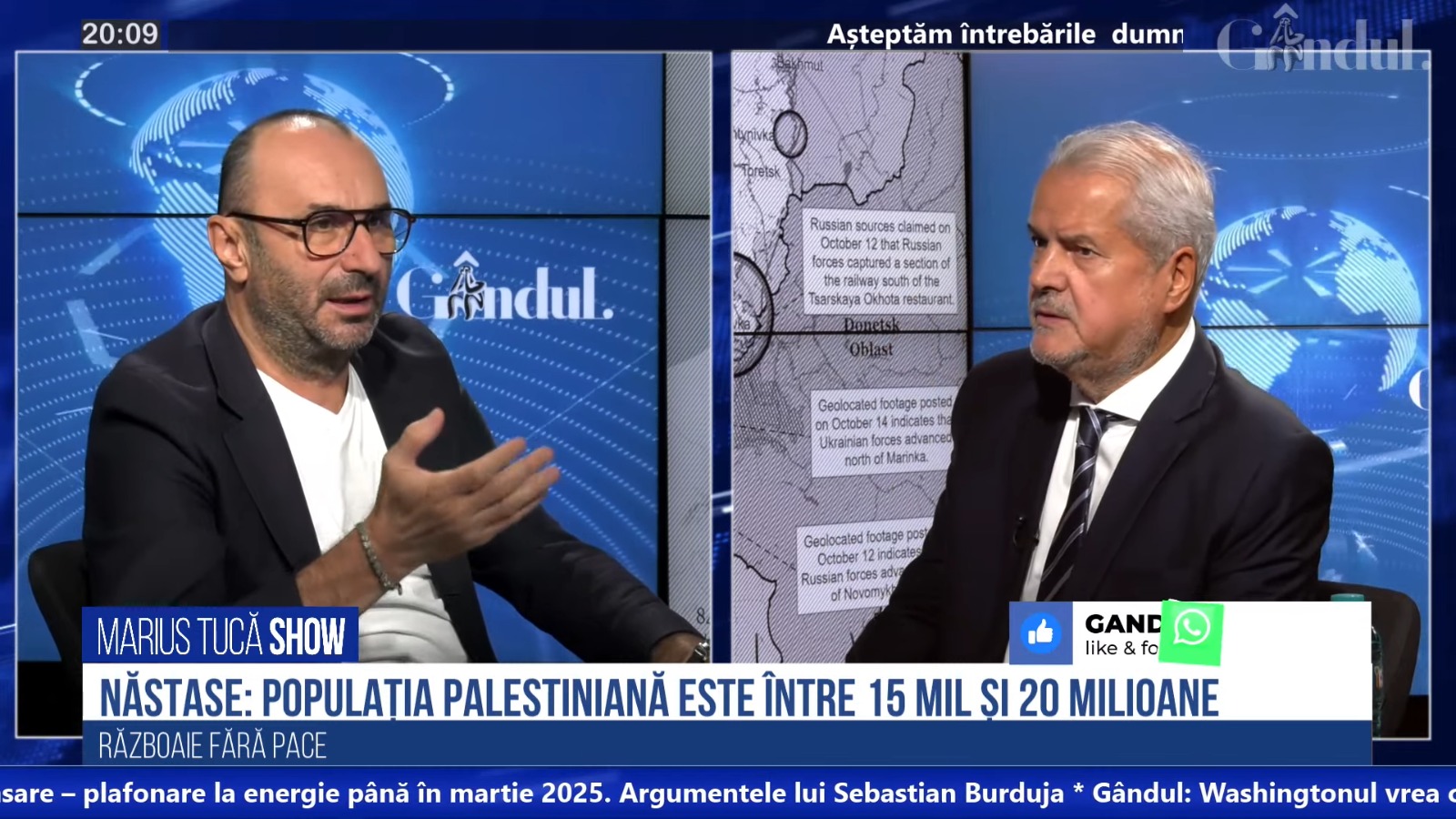 POLL Marius Tucă: „Care ar fi cea mai potrivită acțiune a Israelului în lupta cu Hamas?”. Vezi cele patru opțiuni de răspuns și rezultatele