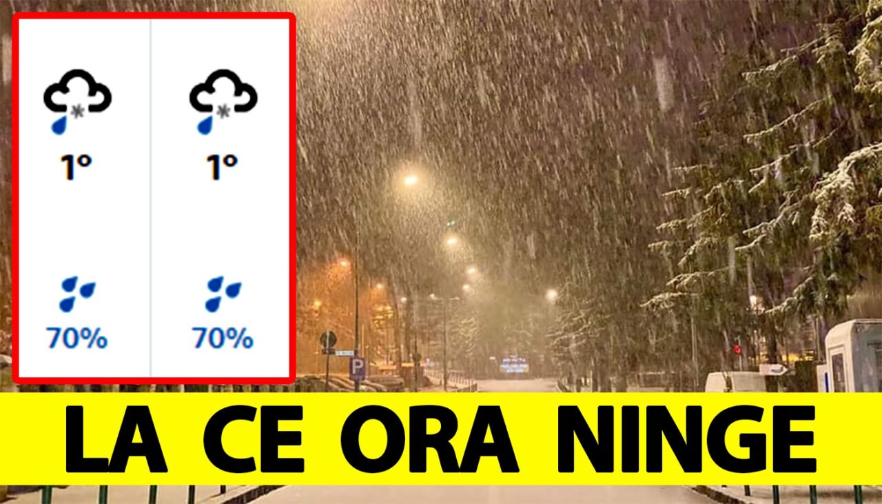 Prognoza BBC Weather | La ce ORĂ EXACTĂ va începe să ningă în București