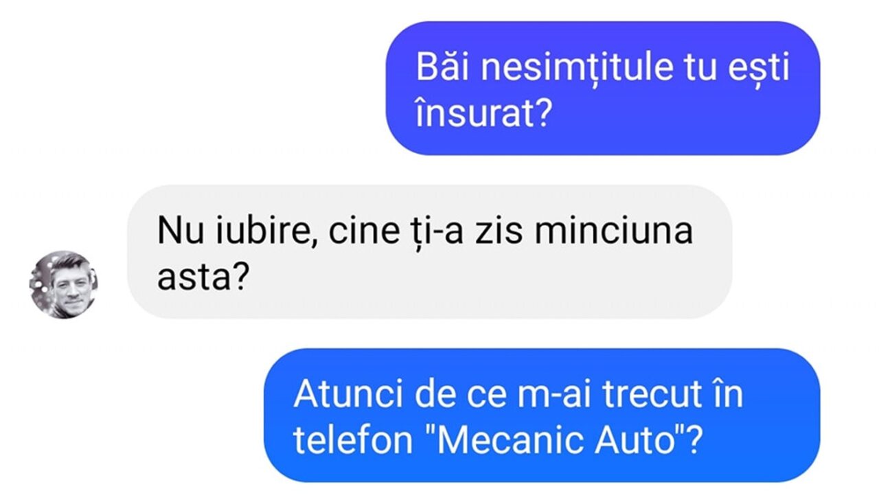 BANCUL de vineri | De ce m-ai trecut în telefon „Mecanic Auto”?