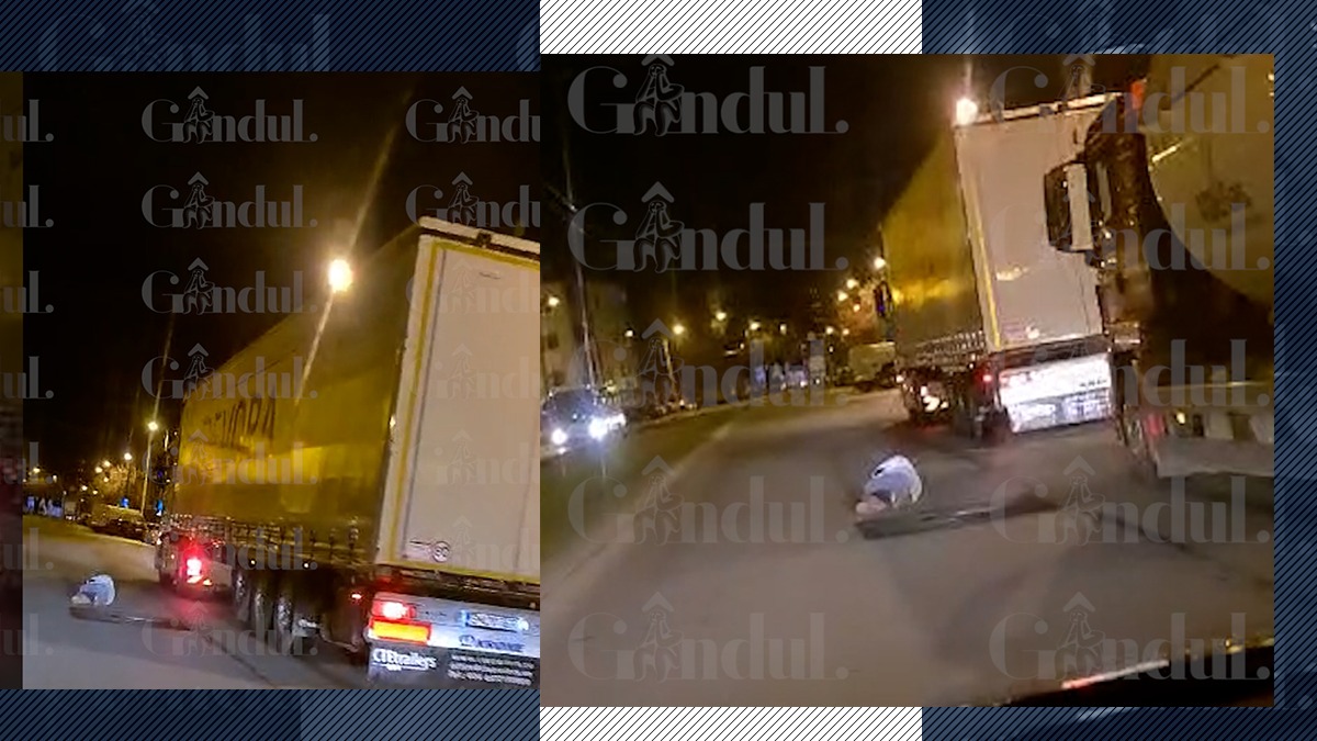 VIDEO EXCLUSIV | Imagini IREALE din Ferentari. Un bărbat a fost filmat dormind pe mijlocul drumului, în calea mașinilor