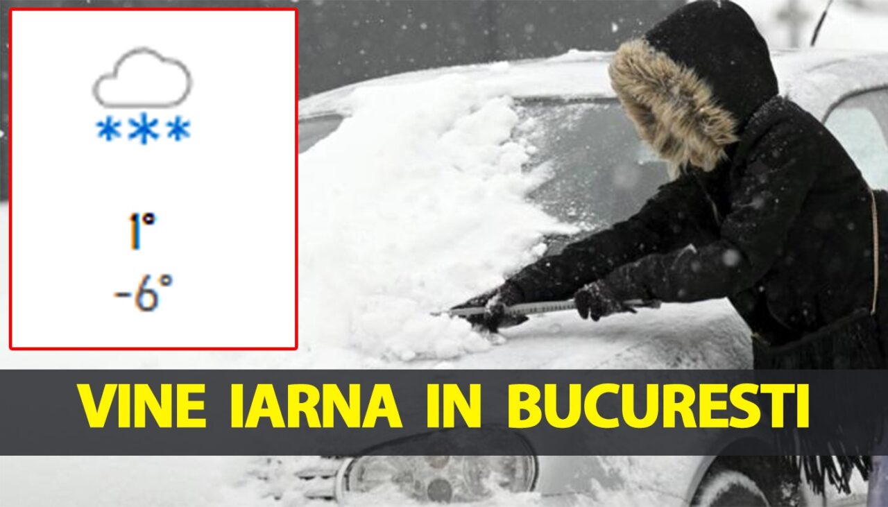 Vine iarna în noiembrie în București! Meteorologii Accuweather anunță primele temperaturi negative în Capitală