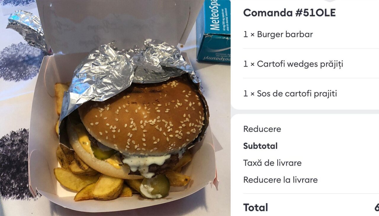 Atras de reducerea de 44%, un IT-ist din Cluj a comandat on-line un BURGER. De fapt, a plătit cât 10 meniuri la cantina UMF