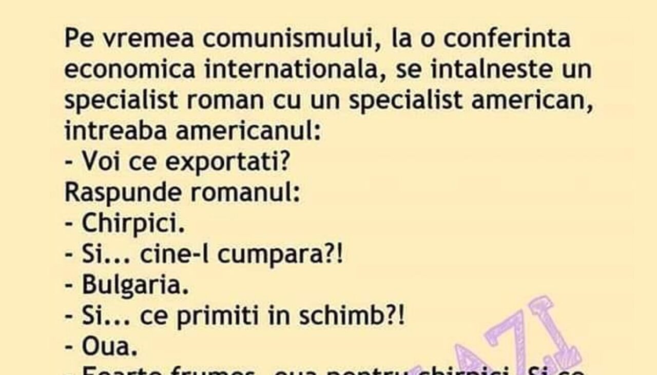 BANCUL ZILEI | Conferință economică internațională, pe vremea comunismului