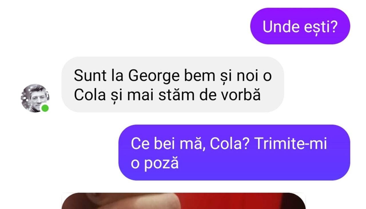 Bancul de joi | „Ce bei, mă, Cola? Trimite-mi o poză?”