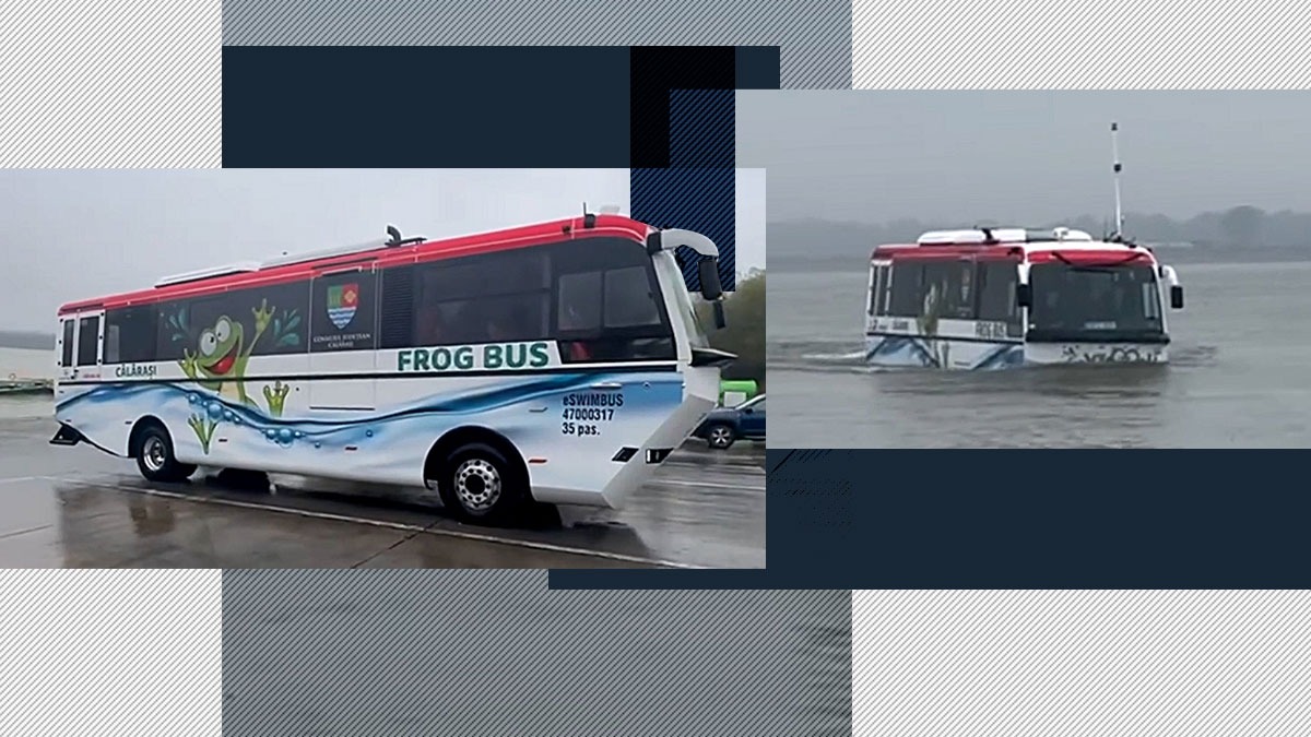 VIDEO | „AUTOBUZUL PLUTITOR” a efectuat primele probe la Călărași! Românii vor putea trece Dunărea cu un vehicul-amfibie