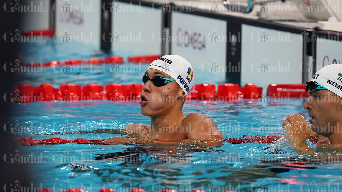 David Popovici în FINALA de 100m liber de la Paris