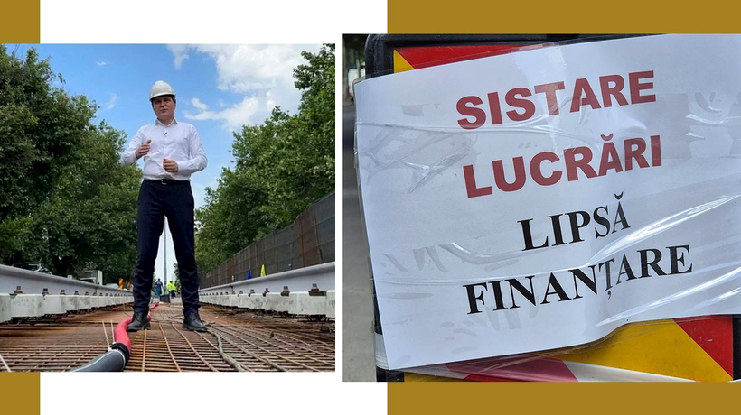 Se REIAU lucrările la linia 5 de tramvai. Constructorul le sistase, acuzând Primăria Capitalei că nu mai finanțează proiectul