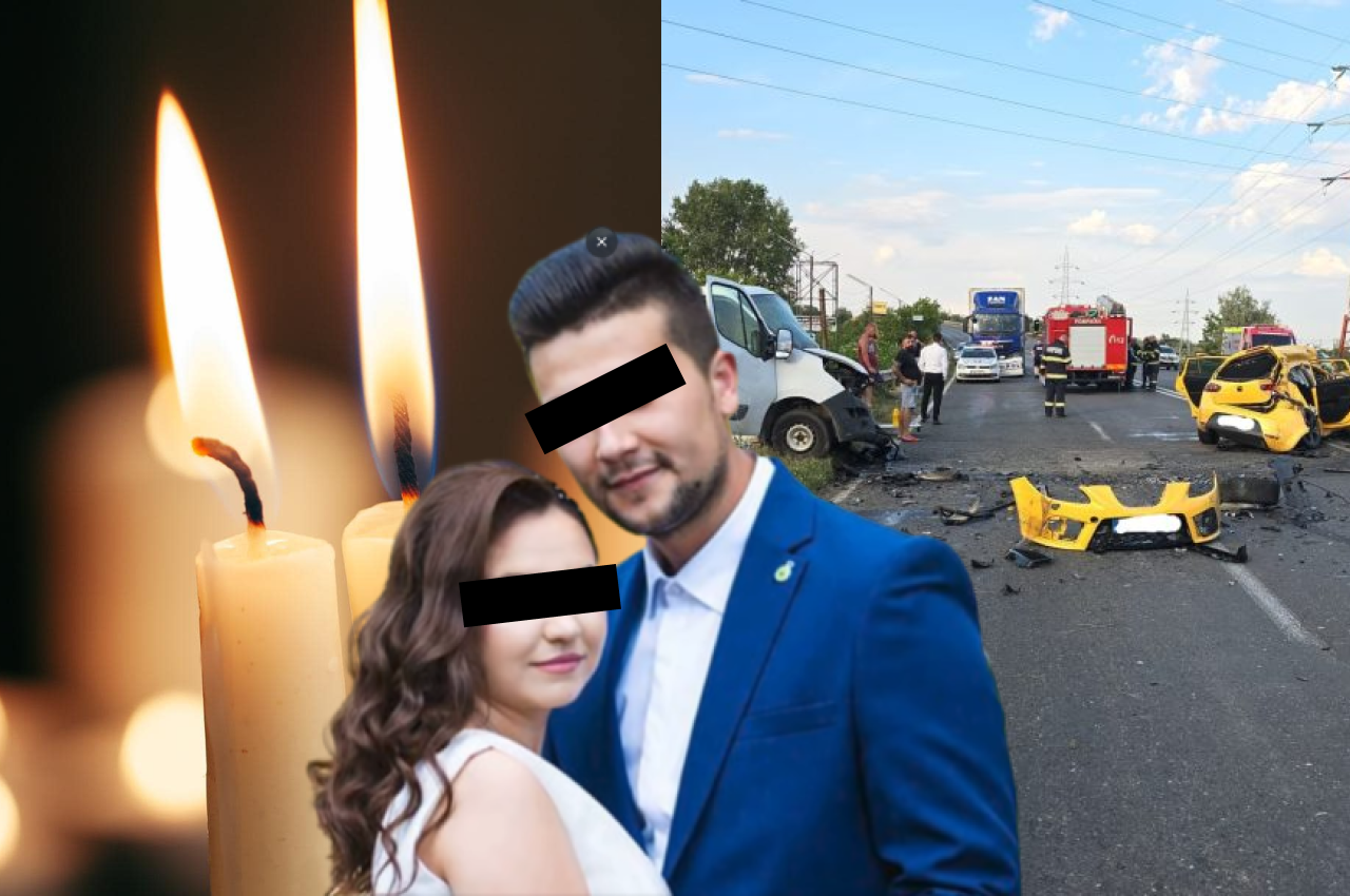 Tragedie cumplită pe „Drumul Morții”. Doi TINERI, proaspăt căsătoriți au pierit într-un accident pe DN2. Impactul înfiorător, filmat de un alt șofer