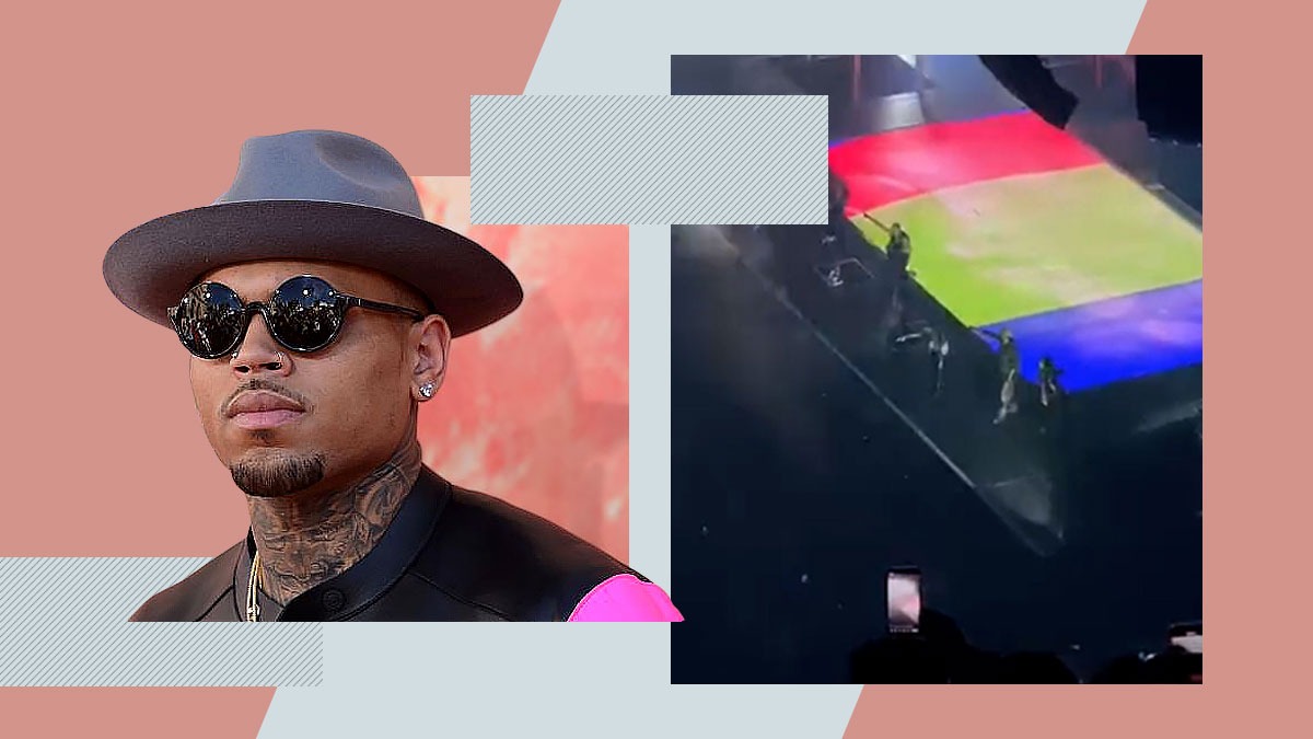 Drapelul României “a fluturat” în SUA la un concert Chris Brown, în semn de recunoștință pentru “MEDALIILE FURATE” de americani la Paris