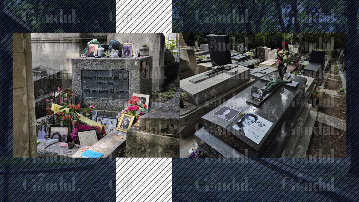 Cum arată acum mormintele lui Edith Piaf și Jim Morrison din Cimitirul Père Lachaise. Ce lasă fanii pe cavourile legendarilor artiști