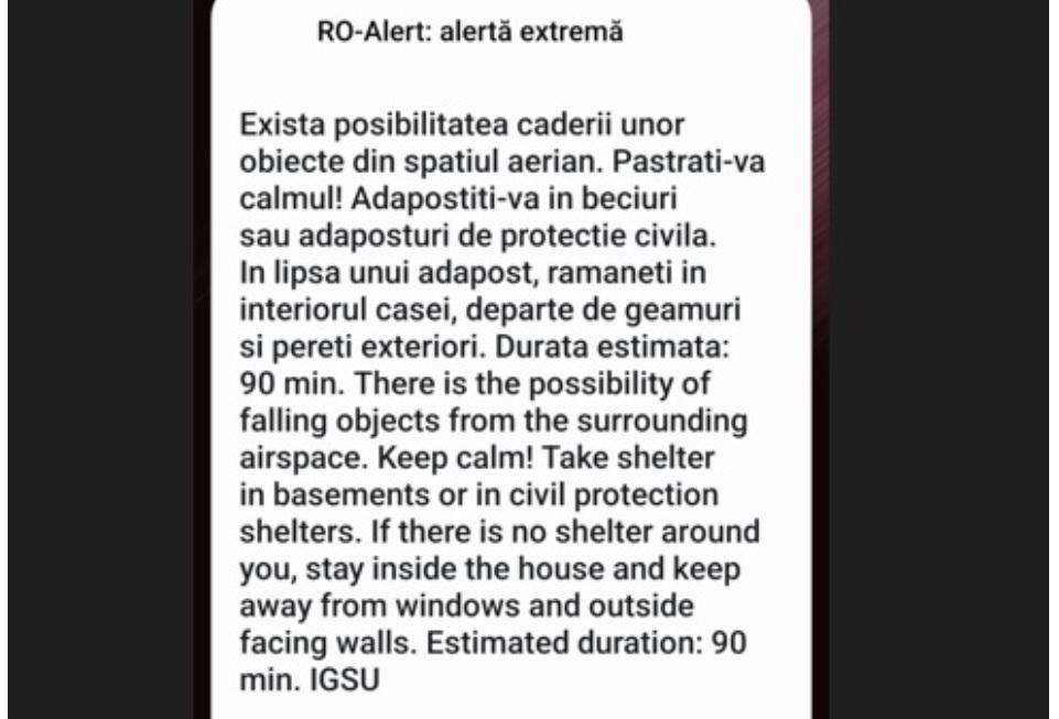 Alertă EXTREMĂ în Constanța privind „căderea unor obiecte din spațiul aerian”. Ar fi vorba despre un atac cu drone în apropierea graniței