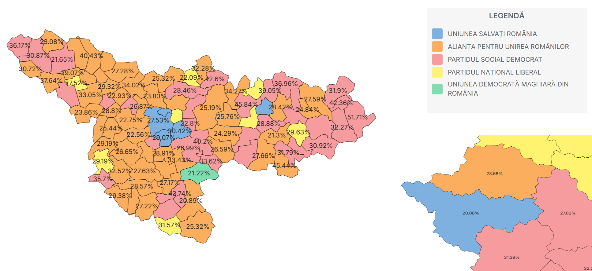 Rezultate alegeri parlamentare 2024 în județul Timiș. USR se impune la