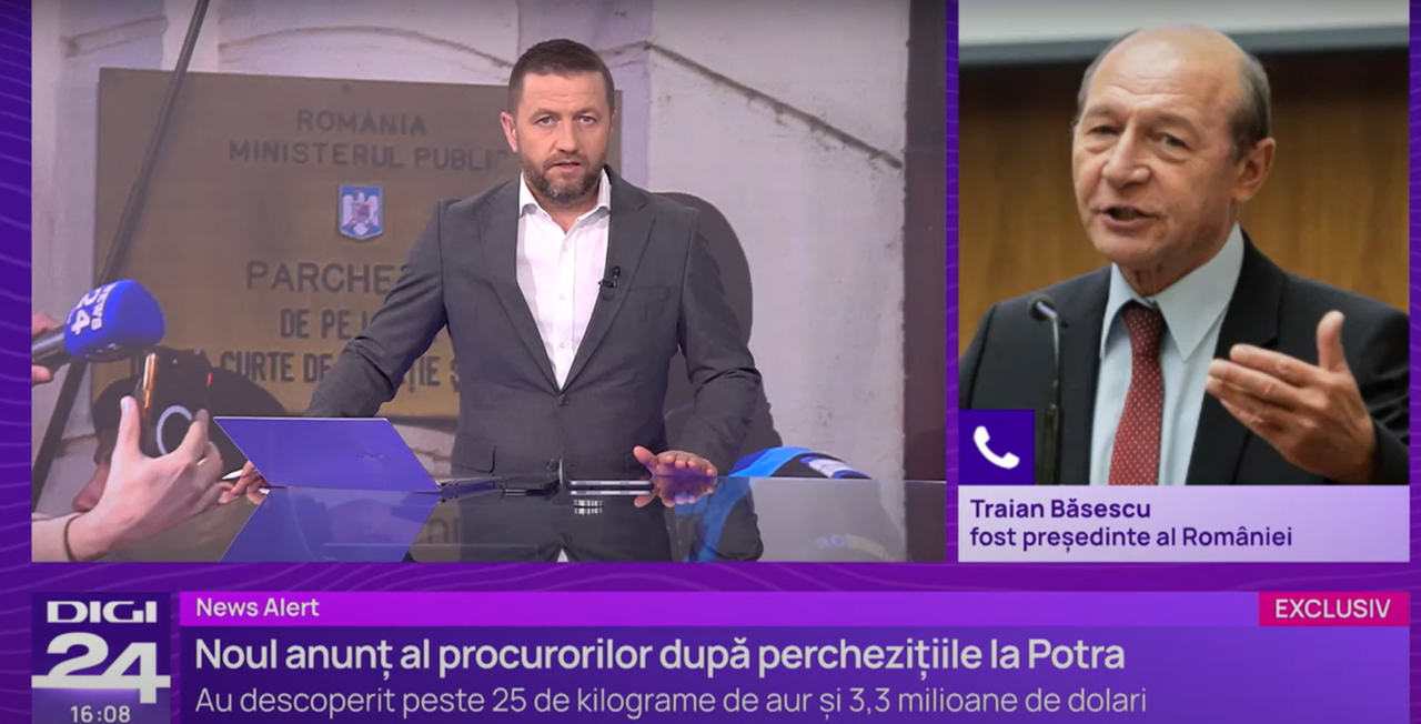 Traian Băsescu despre Călin Georgescu: Este un șarlatan. El a devenit un întreținut al lui Potra. Se pare că este un grup care a vrut să-l folosească